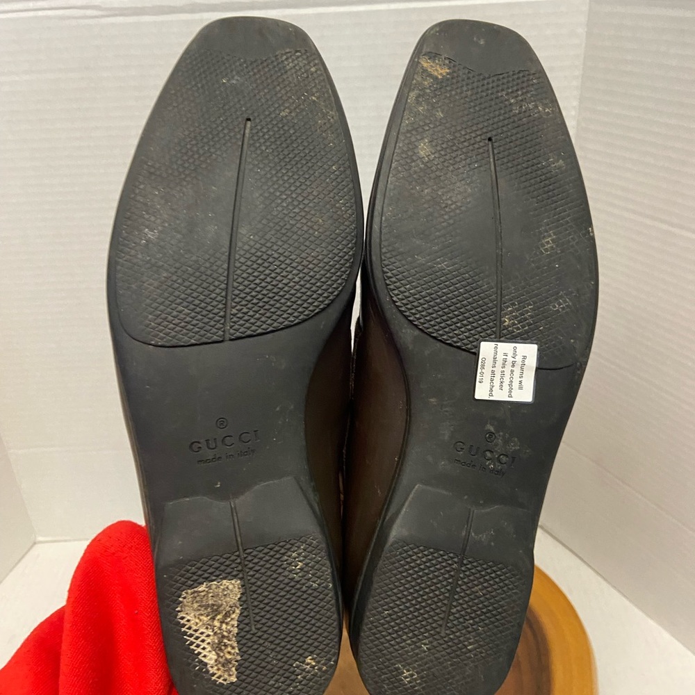 GUCCI Classic Coco Brown Striped Loafer - Picture 8 of 11
